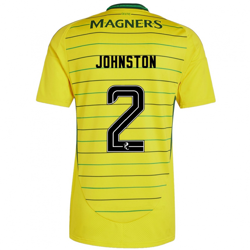 Hombre Fútbol Camiseta Alistair Johnston #2 Amarillo 2ª Equipación 2024/25 Argentina