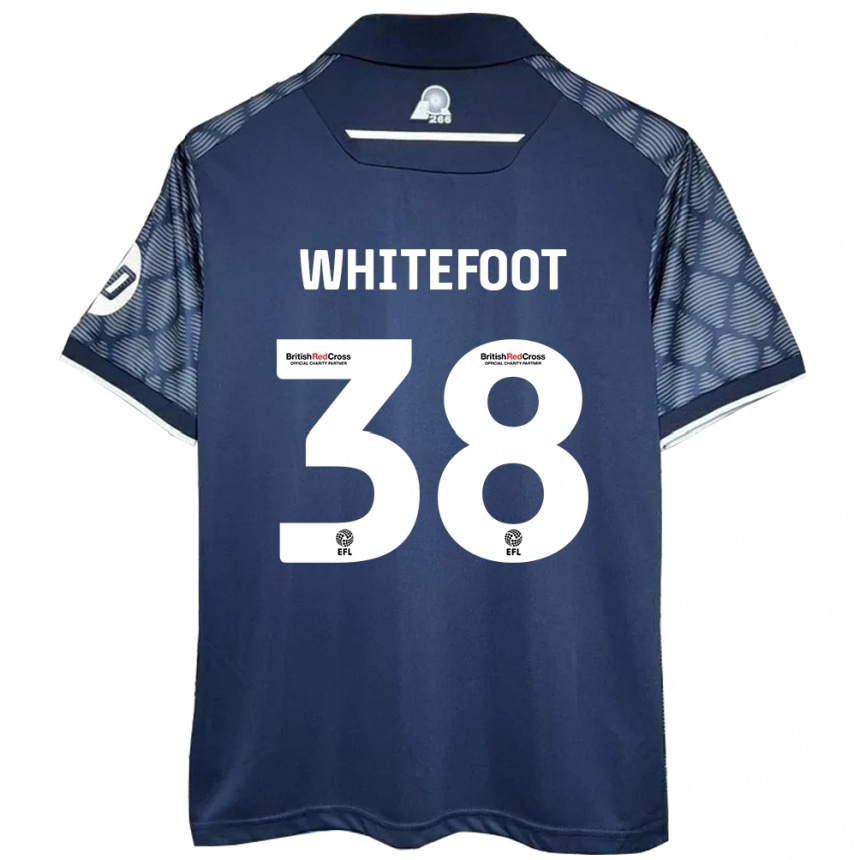 Hombre Fútbol Camiseta Lily Whitefoot #38 Negro 2ª Equipación 2024/25 Argentina