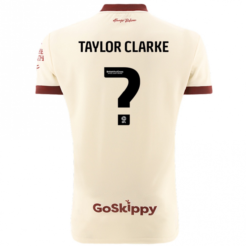 Hombre Fútbol Camiseta Omar Taylor-Clarke #0 Crema Blanco 2ª Equipación 2024/25 Argentina