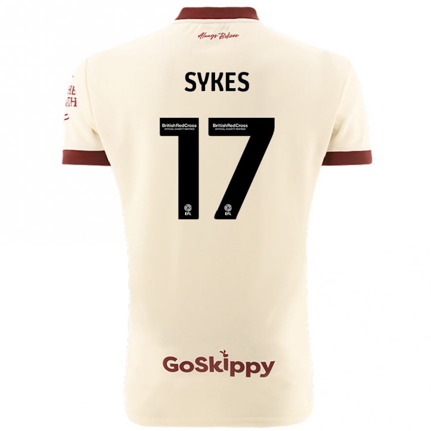 Hombre Fútbol Camiseta Mark Sykes #17 Crema Blanco 2ª Equipación 2024/25 Argentina