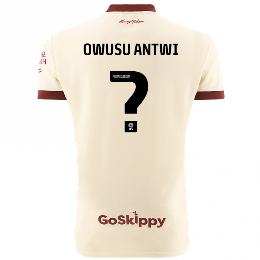 Hombre Fútbol Camiseta Filbert Owusu-Antwi #0 Crema Blanco 2ª Equipación 2024/25 Argentina