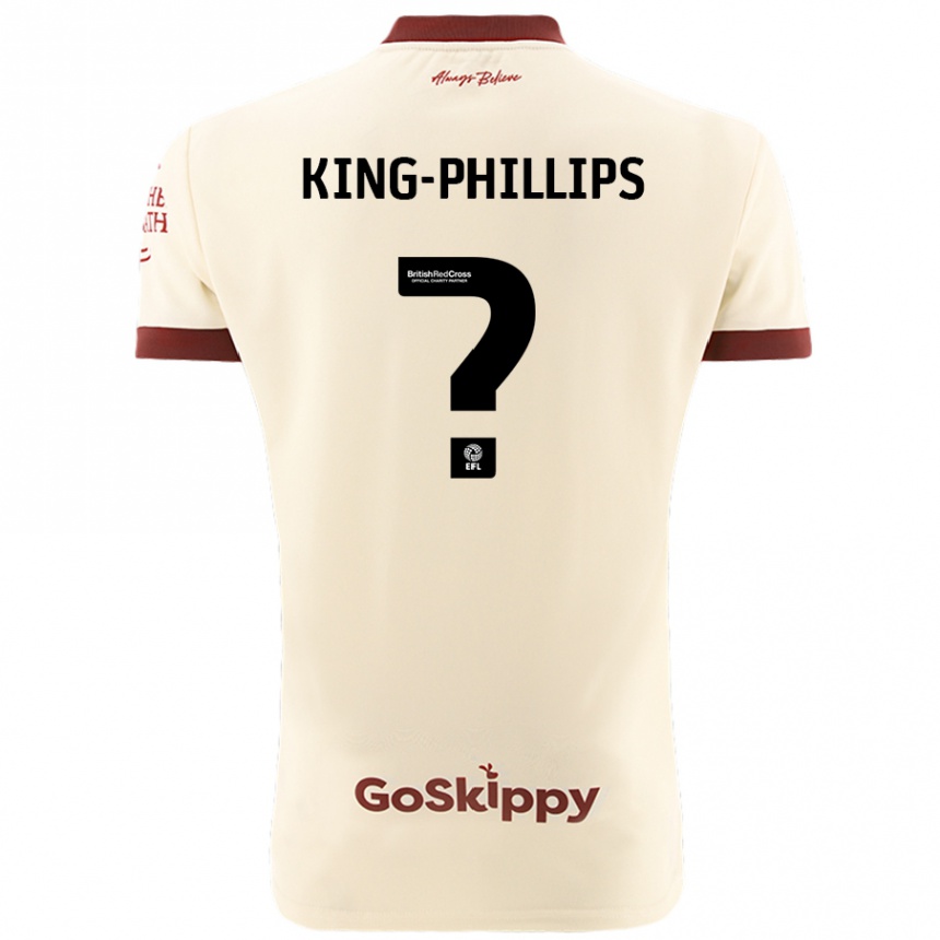 Hombre Fútbol Camiseta Zac King-Phillips #0 Crema Blanco 2ª Equipación 2024/25 Argentina