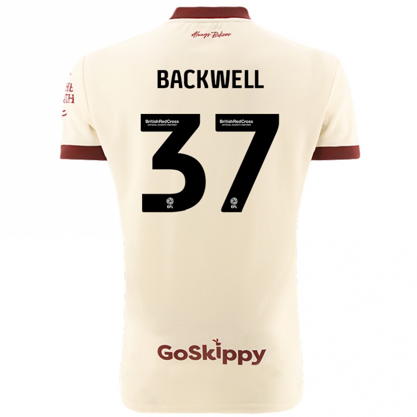 Hombre Fútbol Camiseta Tommy Backwell #37 Crema Blanco 2ª Equipación 2024/25 Argentina