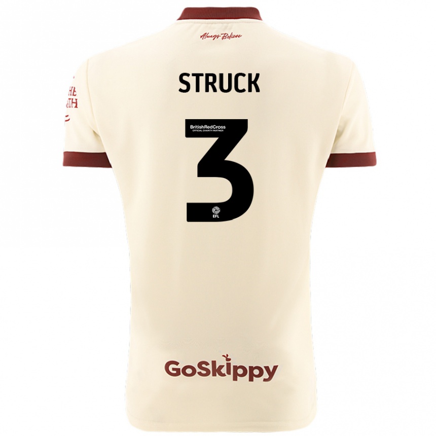 Hombre Fútbol Camiseta Sille Struck #3 Crema Blanco 2ª Equipación 2024/25 Argentina