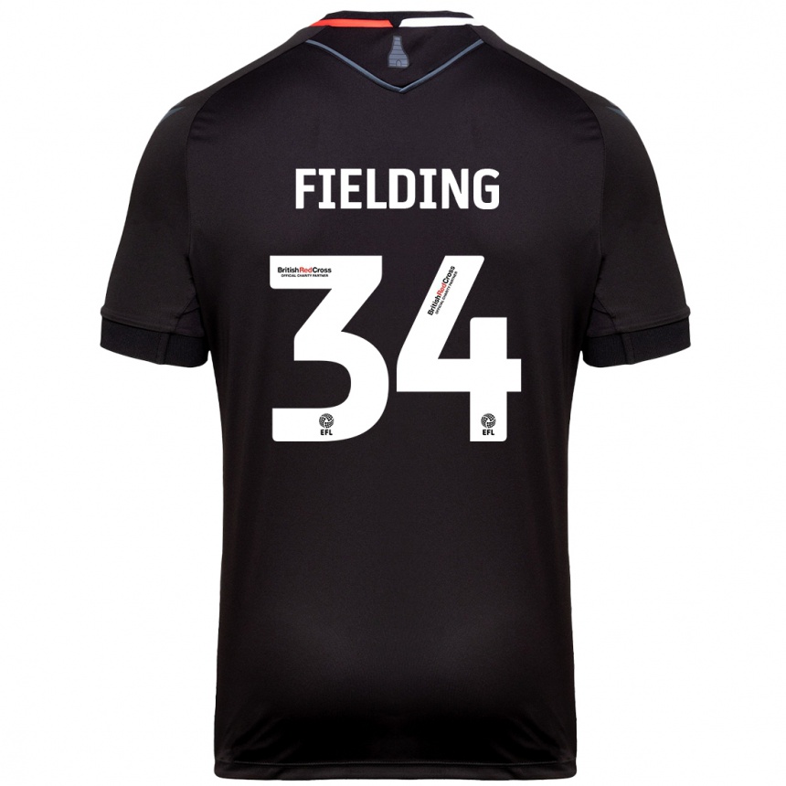 Hombre Fútbol Camiseta Frank Fielding #34 Negro 2ª Equipación 2024/25 Argentina