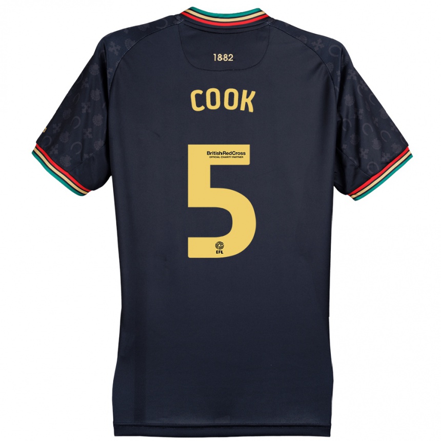 Hombre Fútbol Camiseta Steve Cook #5 Azul Marino Oscuro 2ª Equipación 2024/25 Argentina