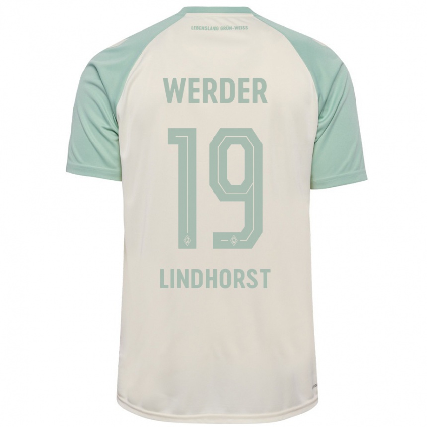 Hombre Fútbol Camiseta Jerrit Lindhorst #19 Blanquecino Verde Claro 2ª Equipación 2024/25 Argentina