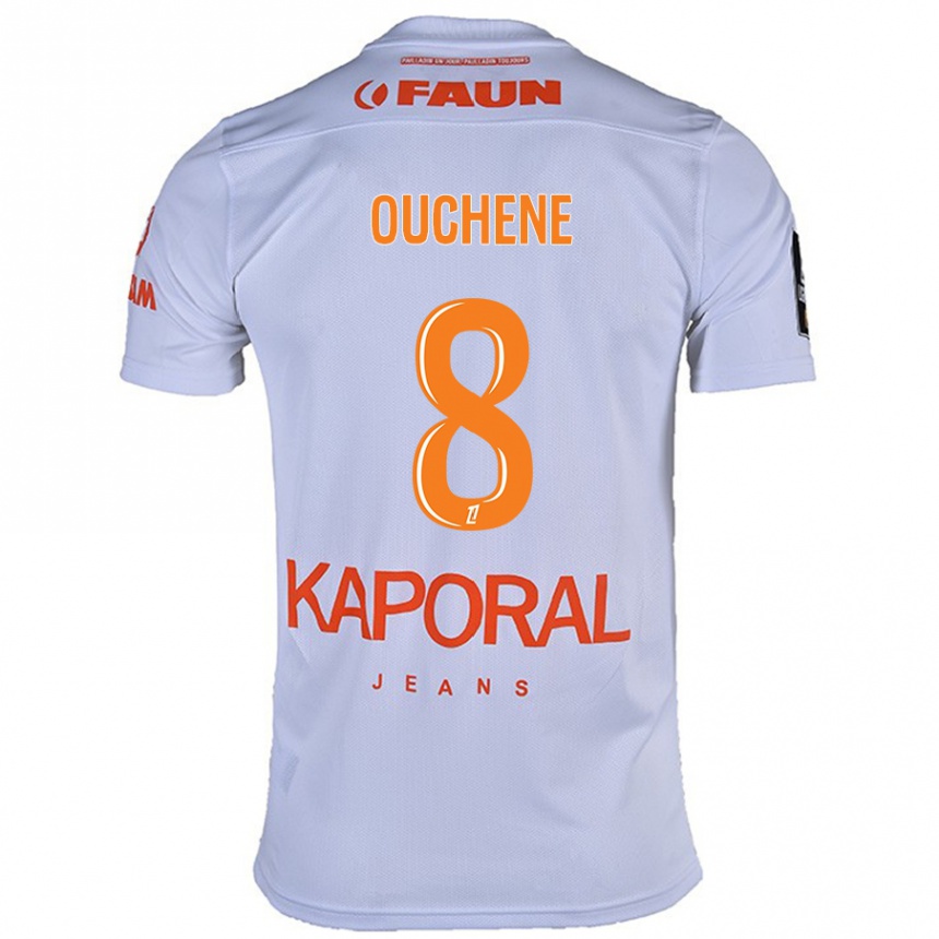 Hombre Fútbol Camiseta Sonia Ouchène #8 Blanco 2ª Equipación 2024/25 Argentina