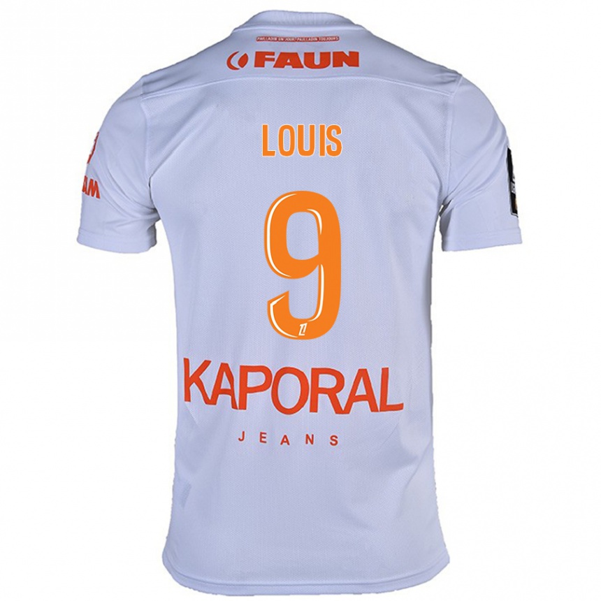 Hombre Fútbol Camiseta Kethna Louis #9 Blanco 2ª Equipación 2024/25 Argentina