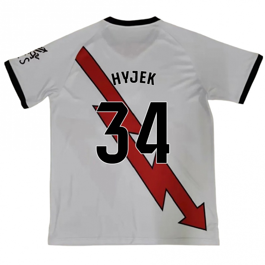 Hombre Fútbol Camiseta David Hyjek #34 Rojo 2ª Equipación 2024/25 Argentina