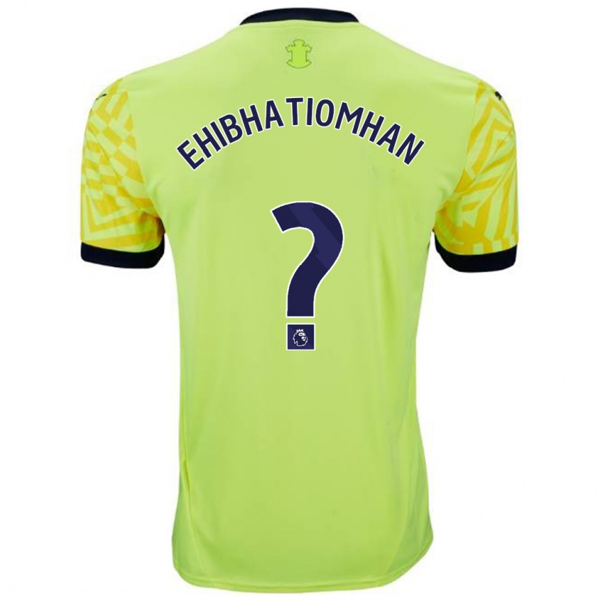 Hombre Fútbol Camiseta Princewill Ehibhatiomhan #0 Amarillo 2ª Equipación 2024/25 Argentina