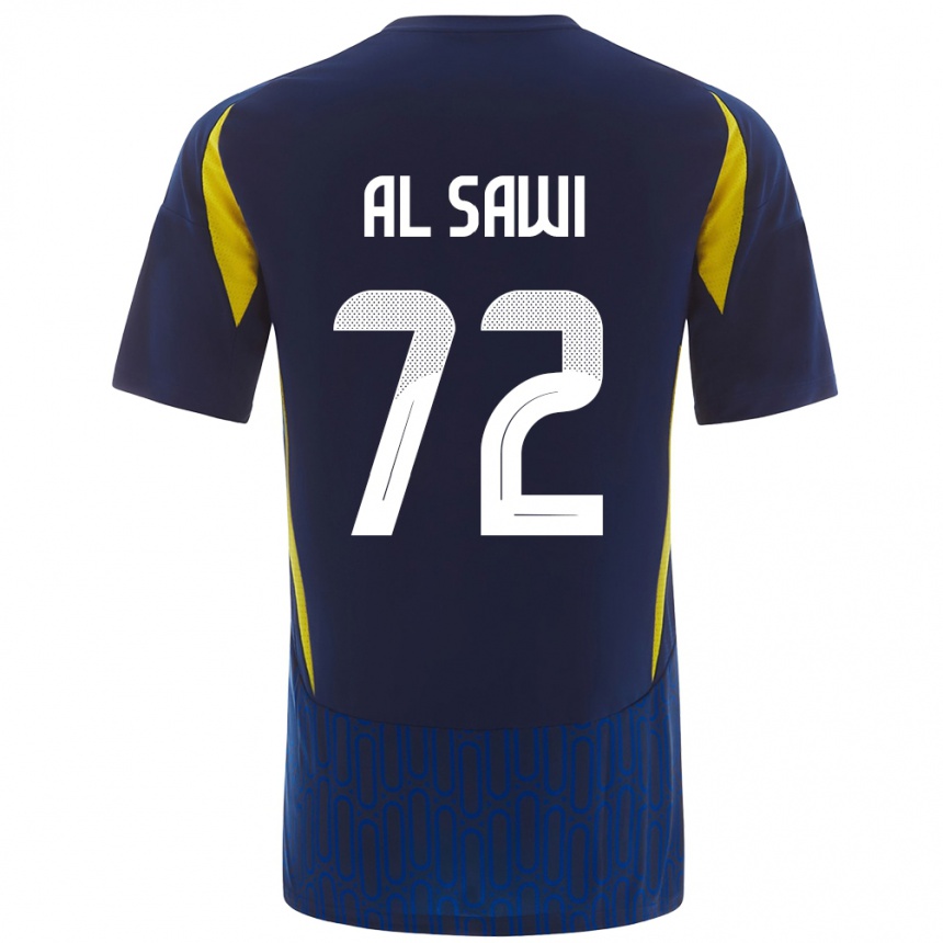 Hombre Fútbol Camiseta Etaf Al-Sawi #72 Azul Amarillo 2ª Equipación 2024/25 Argentina