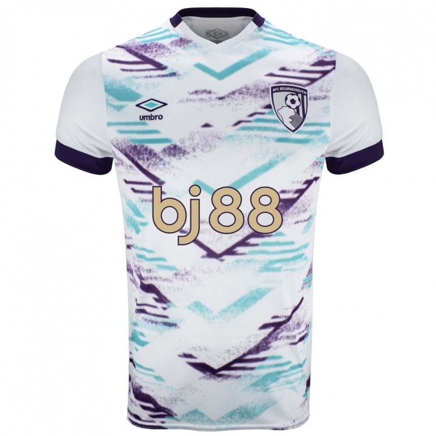 Hombre Fútbol Camiseta Marcus Tavernier #16 Blanco Verde Púrpura 2ª Equipación 2024/25 Argentina