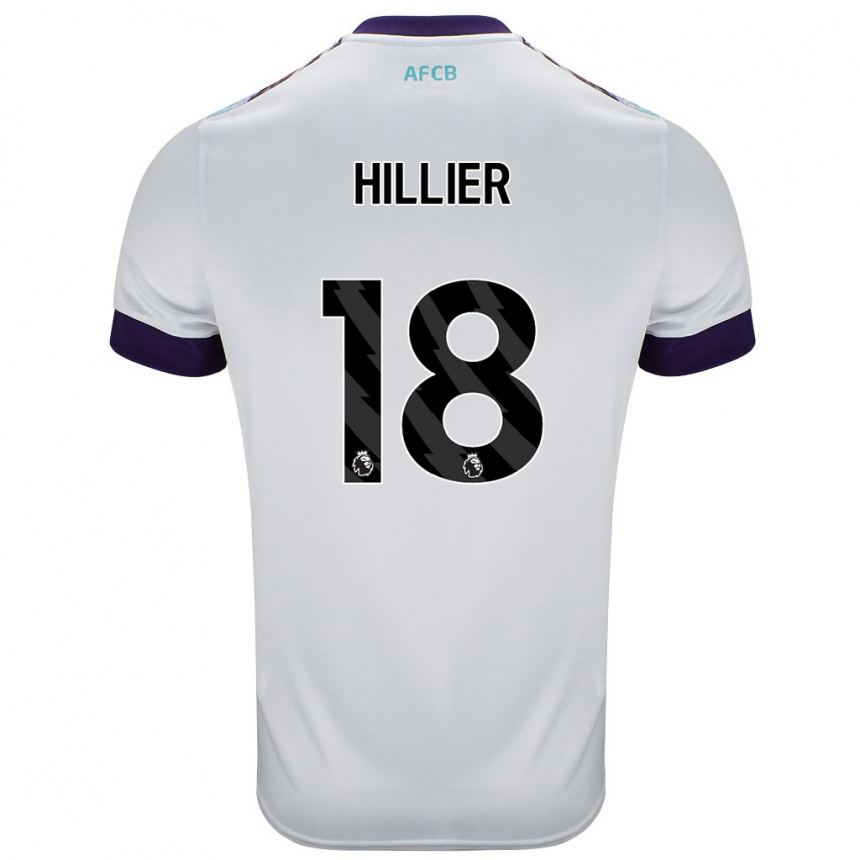 Hombre Fútbol Camiseta Gemma Hillier #18 Blanco Verde Púrpura 2ª Equipación 2024/25 Argentina