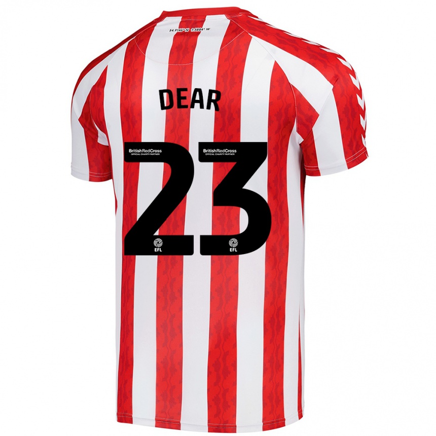 Mujer Fútbol Camiseta Jenna Dear #23 Rojo Blanco 1ª Equipación 2024/25 Argentina