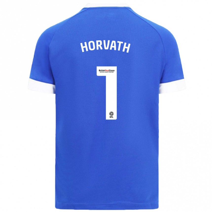 Mujer Fútbol Camiseta Ethan Horvath #1 Azul Cielo 1ª Equipación 2024/25 Argentina