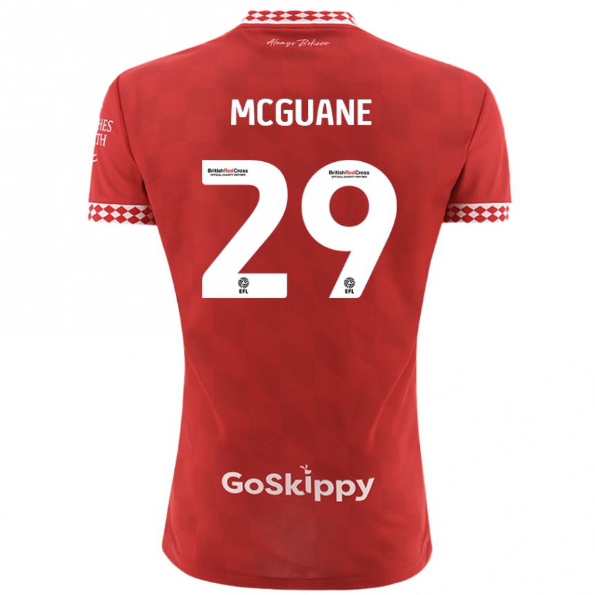 Mujer Fútbol Camiseta Marcus Mcguane #29 Rojo 1ª Equipación 2024/25 Argentina