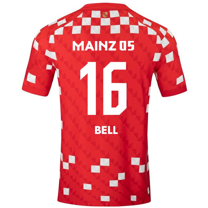 Mujer Fútbol Camiseta Stefan Bell #16 Blanco Rojo 1ª Equipación 2024/25 Argentina