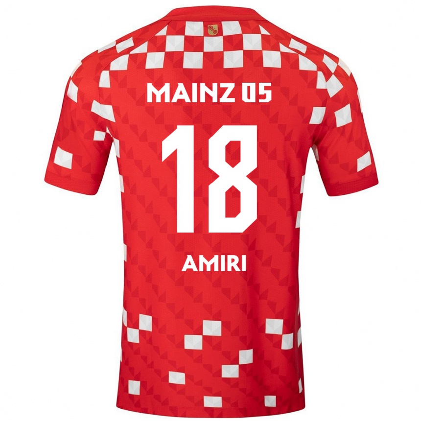 Mujer Fútbol Camiseta Nadiem Amiri #18 Blanco Rojo 1ª Equipación 2024/25 Argentina