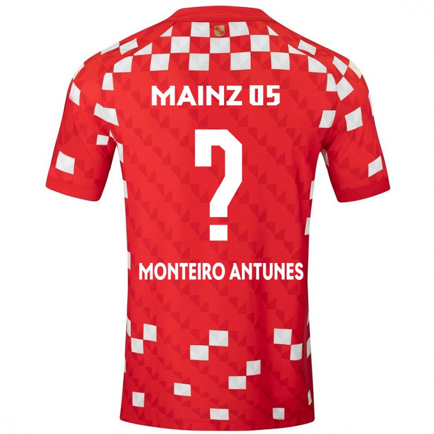 Mujer Fútbol Camiseta Rafael Monteiro Antunes #0 Blanco Rojo 1ª Equipación 2024/25 Argentina