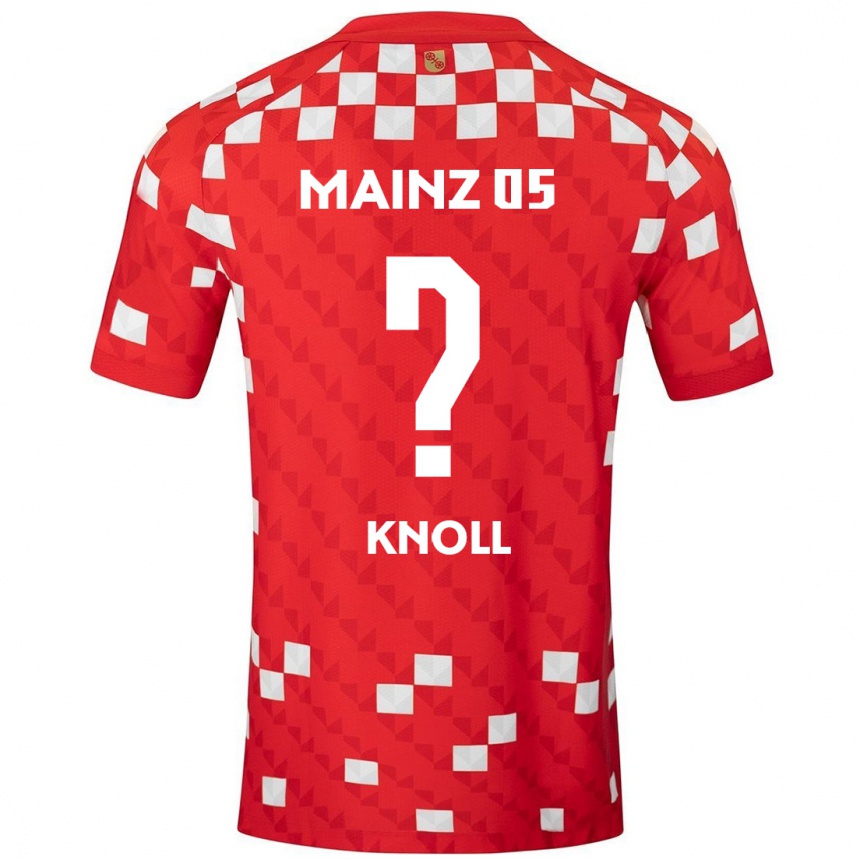 Mujer Fútbol Camiseta Max Knoll #0 Blanco Rojo 1ª Equipación 2024/25 Argentina