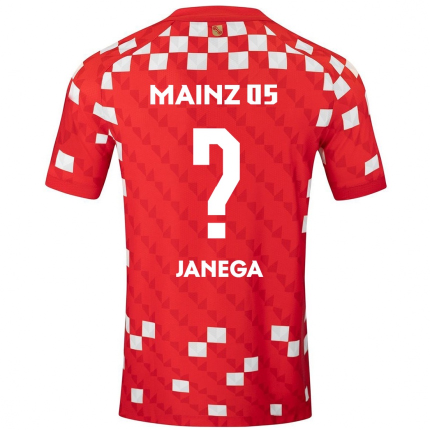 Mujer Fútbol Camiseta Jan Janega #0 Blanco Rojo 1ª Equipación 2024/25 Argentina