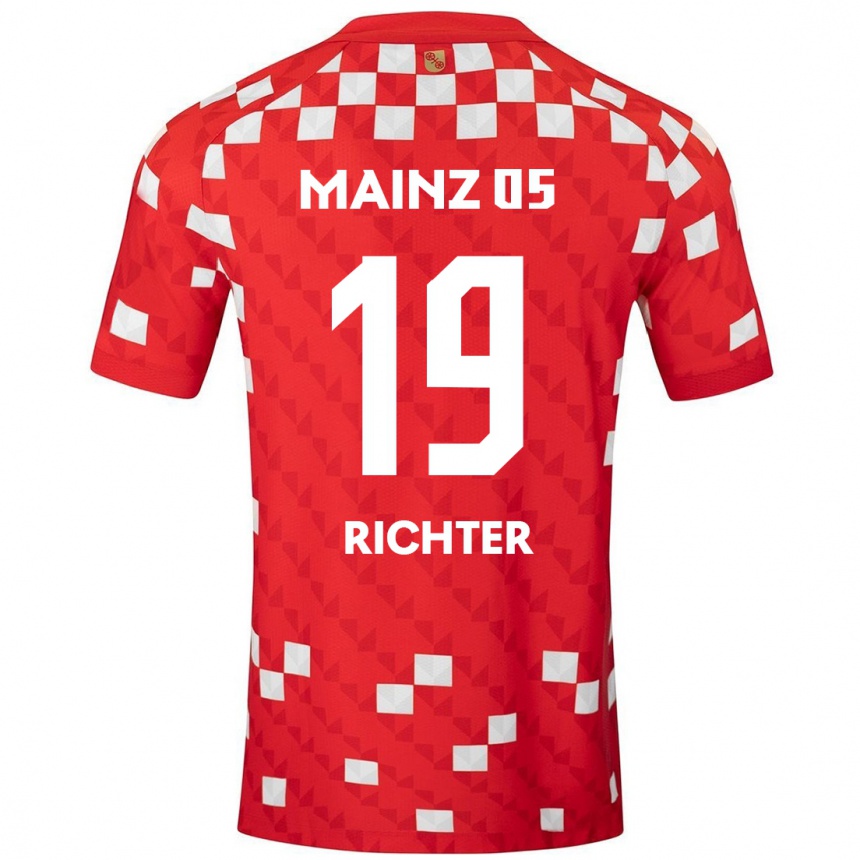 Mujer Fútbol Camiseta Marc Richter #19 Blanco Rojo 1ª Equipación 2024/25 Argentina