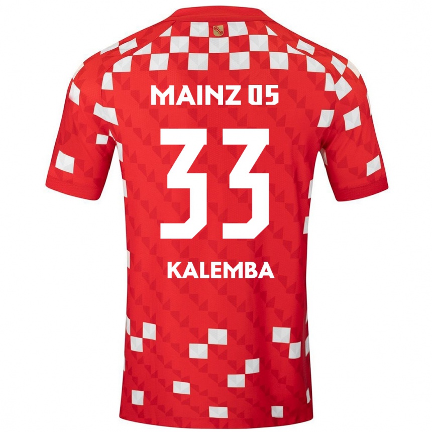 Mujer Fútbol Camiseta Marcel Kalemba #33 Blanco Rojo 1ª Equipación 2024/25 Argentina