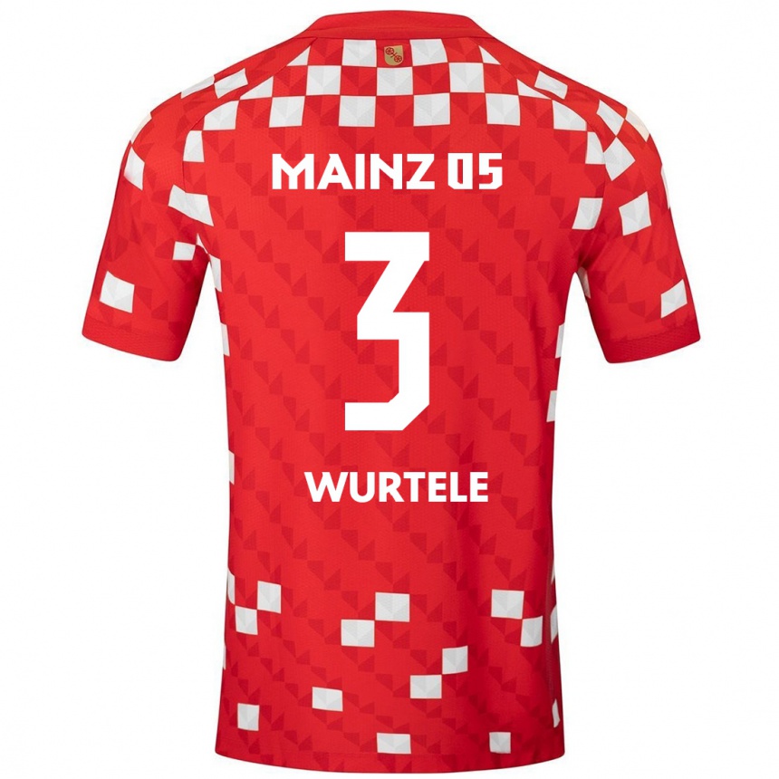 Mujer Fútbol Camiseta Fabienne Würtele #3 Blanco Rojo 1ª Equipación 2024/25 Argentina