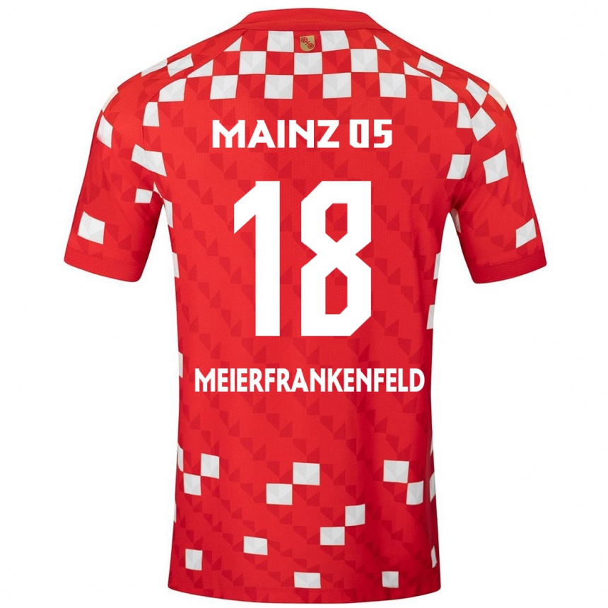 Mujer Fútbol Camiseta Jana Meierfrankenfeld #18 Blanco Rojo 1ª Equipación 2024/25 Argentina