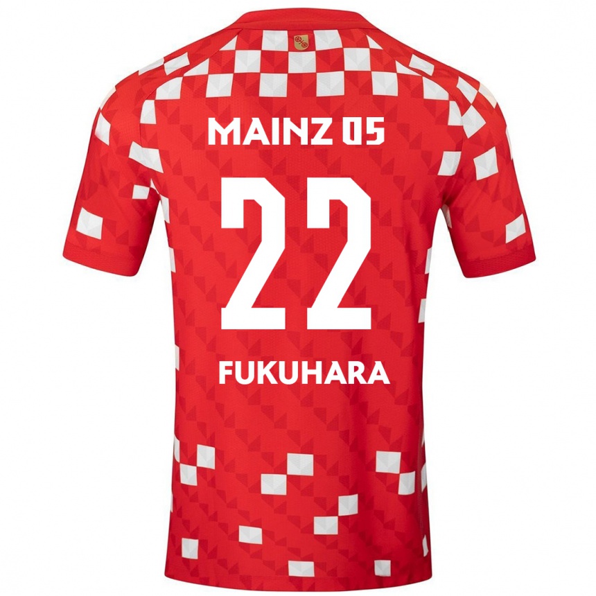 Mujer Fútbol Camiseta Yuuka Fukuhara #22 Blanco Rojo 1ª Equipación 2024/25 Argentina