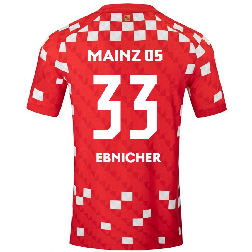 Mujer Fútbol Camiseta Sabine Ebnicher #33 Blanco Rojo 1ª Equipación 2024/25 Argentina