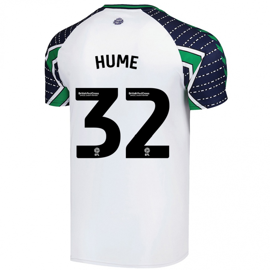 Mujer Fútbol Camiseta Trai Hume #32 Blanco 2ª Equipación 2024/25 Argentina