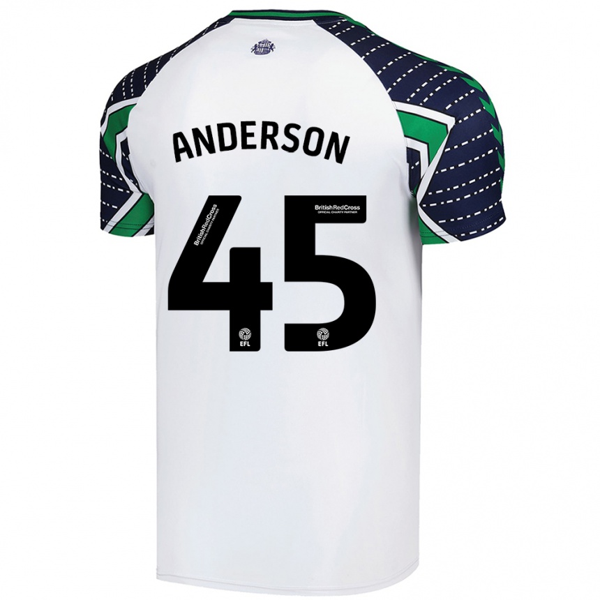 Mujer Fútbol Camiseta Joe Anderson #45 Blanco 2ª Equipación 2024/25 Argentina