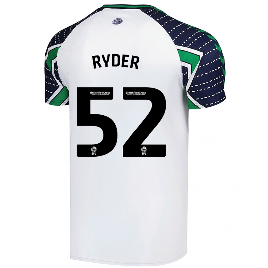 Mujer Fútbol Camiseta Joe Ryder #52 Blanco 2ª Equipación 2024/25 Argentina