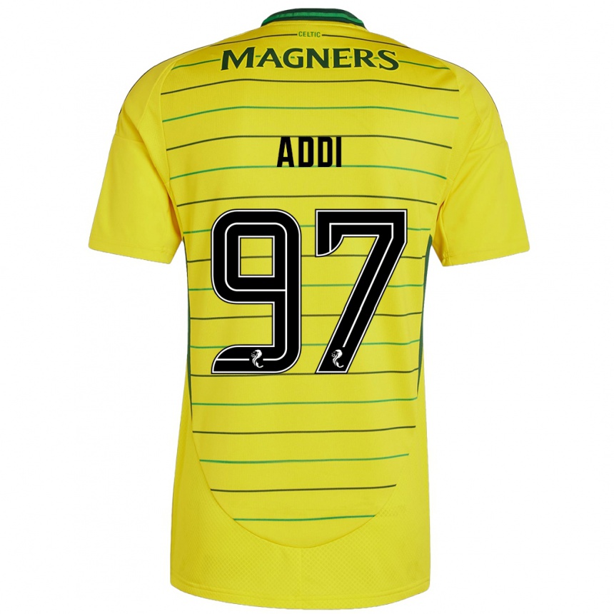 Mujer Fútbol Camiseta Imane Addi #97 Amarillo 2ª Equipación 2024/25 Argentina