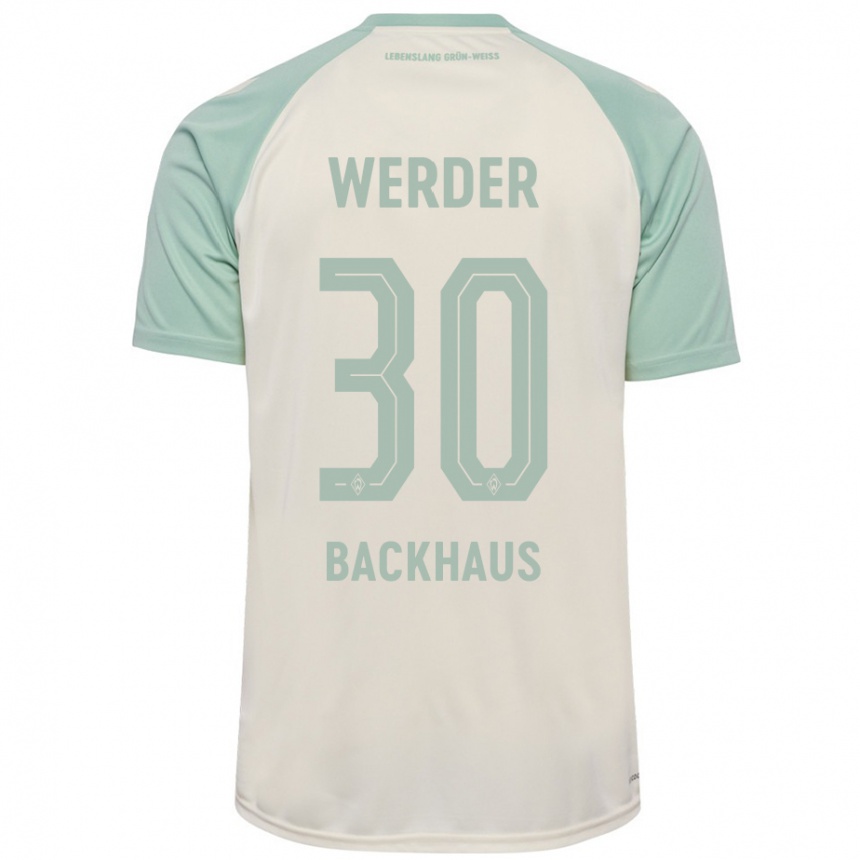 Mujer Fútbol Camiseta Mio Backhaus #30 Blanquecino Verde Claro 2ª Equipación 2024/25 Argentina