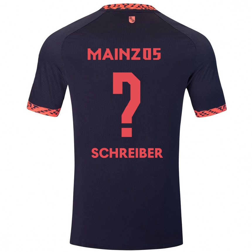 Mujer Fútbol Camiseta Philipp Schreiber #0 Azul Coral Rojo 2ª Equipación 2024/25 Argentina