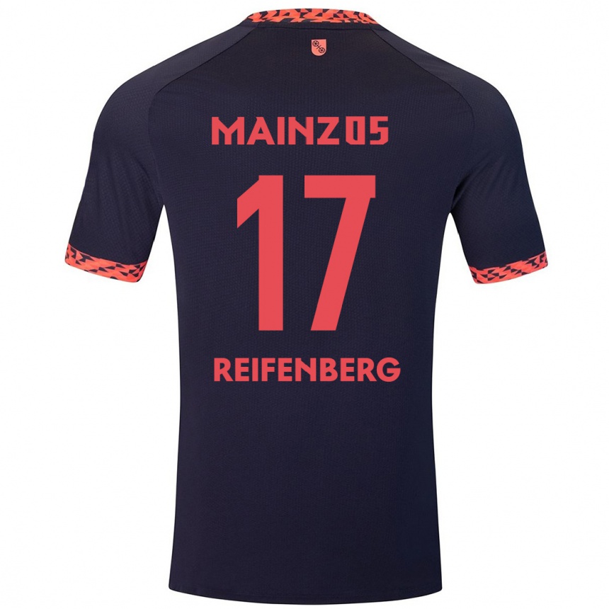 Mujer Fútbol Camiseta Michelle Reifenberg #17 Azul Coral Rojo 2ª Equipación 2024/25 Argentina