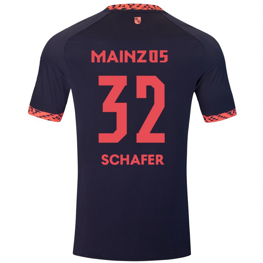 Mujer Fútbol Camiseta Ann-Christin Schäfer #32 Azul Coral Rojo 2ª Equipación 2024/25 Argentina