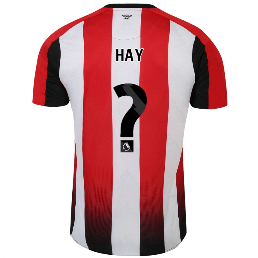 Niño Fútbol Camiseta Ashley Hay #0 Rojo Blanco 1ª Equipación 2024/25 Argentina