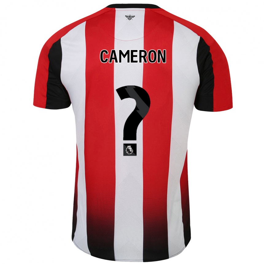 Niño Fútbol Camiseta Cameron Anderson #0 Rojo Blanco 1ª Equipación 2024/25 Argentina