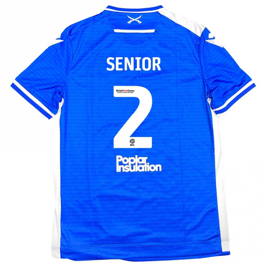 Niño Fútbol Camiseta Joel Senior #2 Azul Blanco 1ª Equipación 2024/25 Argentina