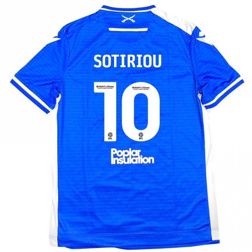 Niño Fútbol Camiseta Ruel Sotiriou #10 Azul Blanco 1ª Equipación 2024/25 Argentina