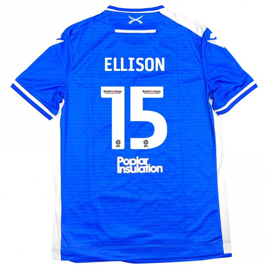 Niño Fútbol Camiseta Dan Ellison #15 Azul Blanco 1ª Equipación 2024/25 Argentina