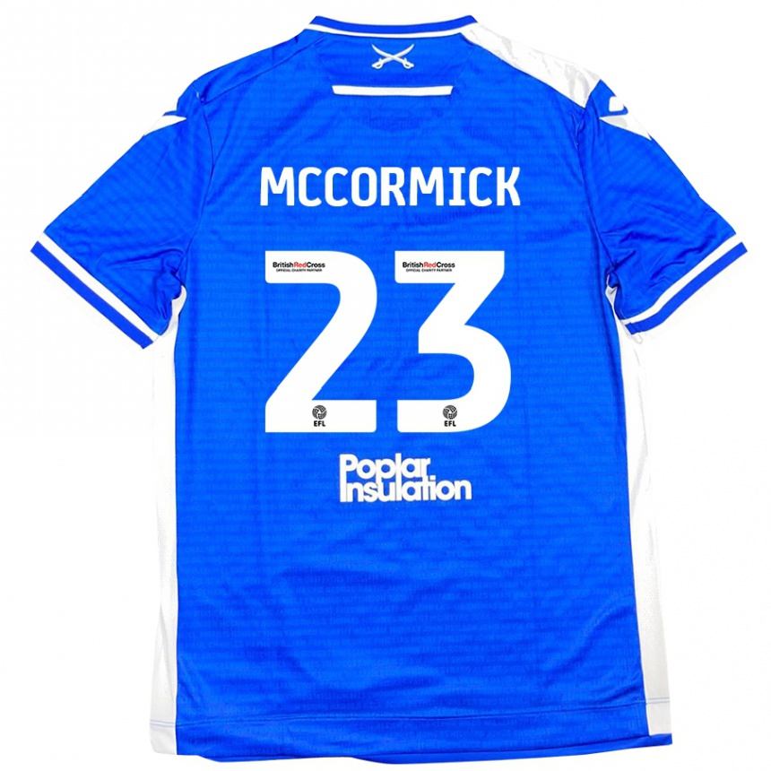 Niño Fútbol Camiseta Luke Mccormick #23 Azul Blanco 1ª Equipación 2024/25 Argentina