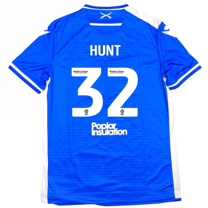 Niño Fútbol Camiseta Jack Hunt #32 Azul Blanco 1ª Equipación 2024/25 Argentina