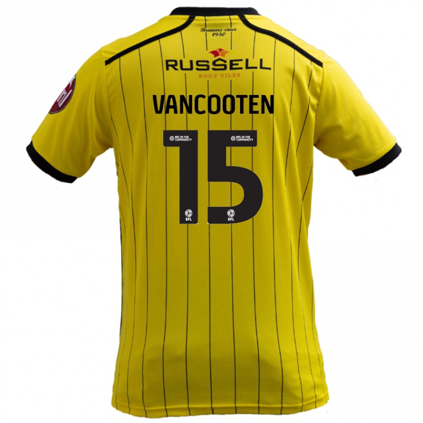 Niño Fútbol Camiseta Terence Vancooten #15 Amarillo 1ª Equipación 2024/25 Argentina