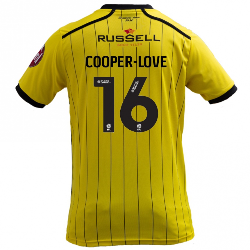 Niño Fútbol Camiseta Jack Cooper-Love #16 Amarillo 1ª Equipación 2024/25 Argentina