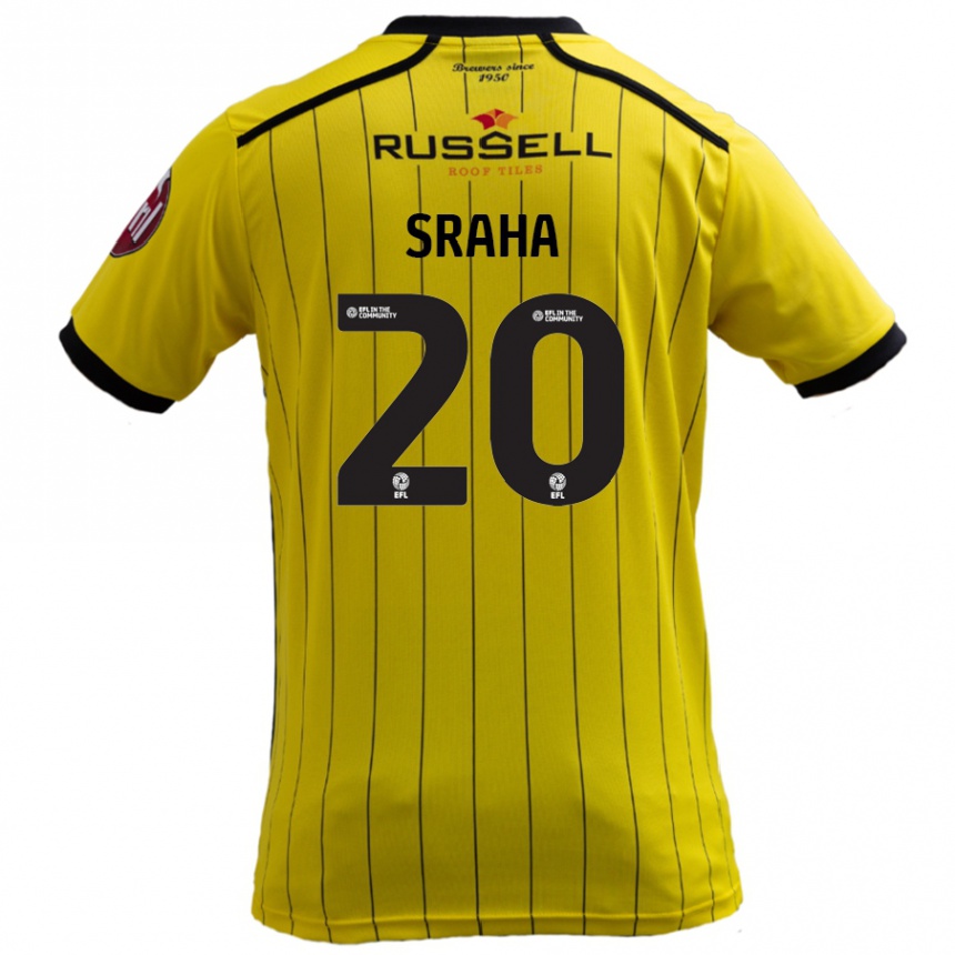 Niño Fútbol Camiseta Jason Sraha #20 Amarillo 1ª Equipación 2024/25 Argentina